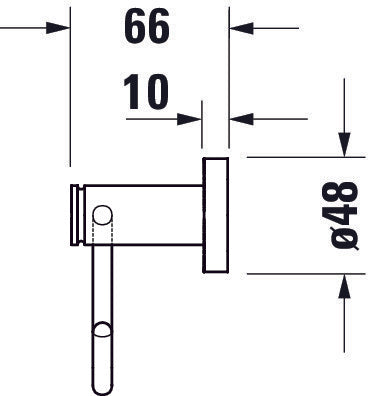 Duravit D-Code uchwyt na papier toaletowy na 1 rolkę