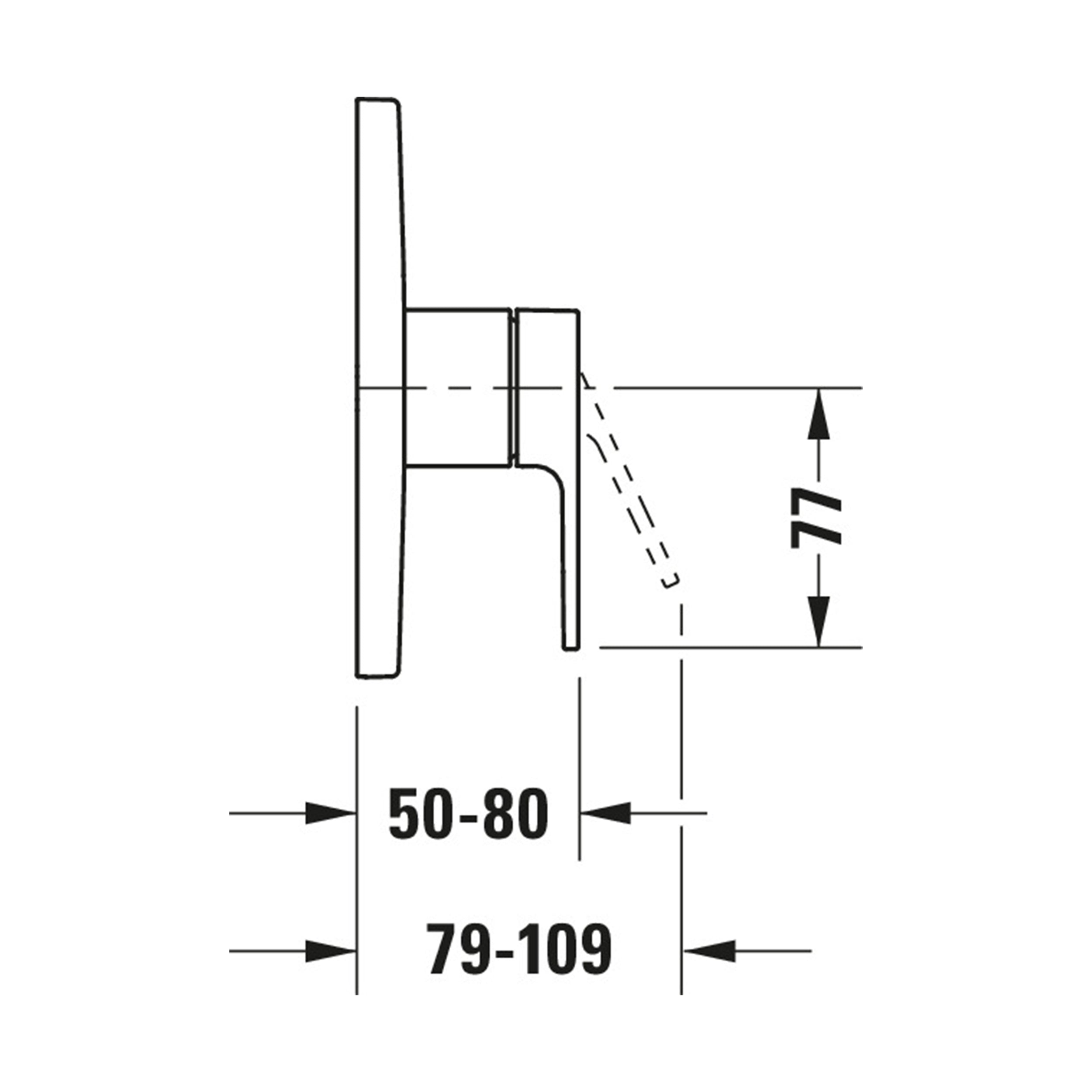 Duravit B.3 podtynkowa bateria prysznicowa