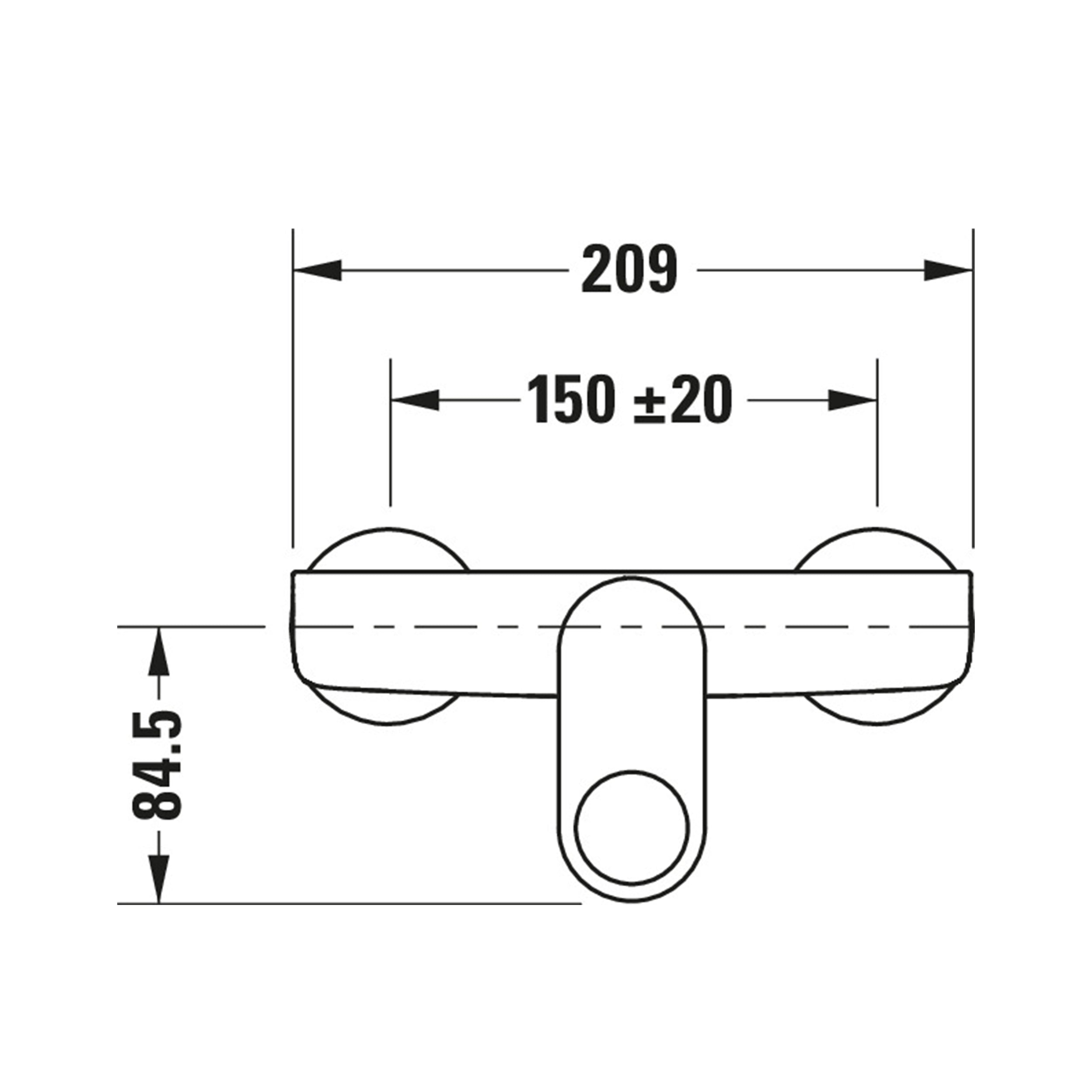 Duravit B.3 natynkowa bateria prysznicowa