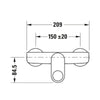Duravit B.3 natynkowa bateria prysznicowa