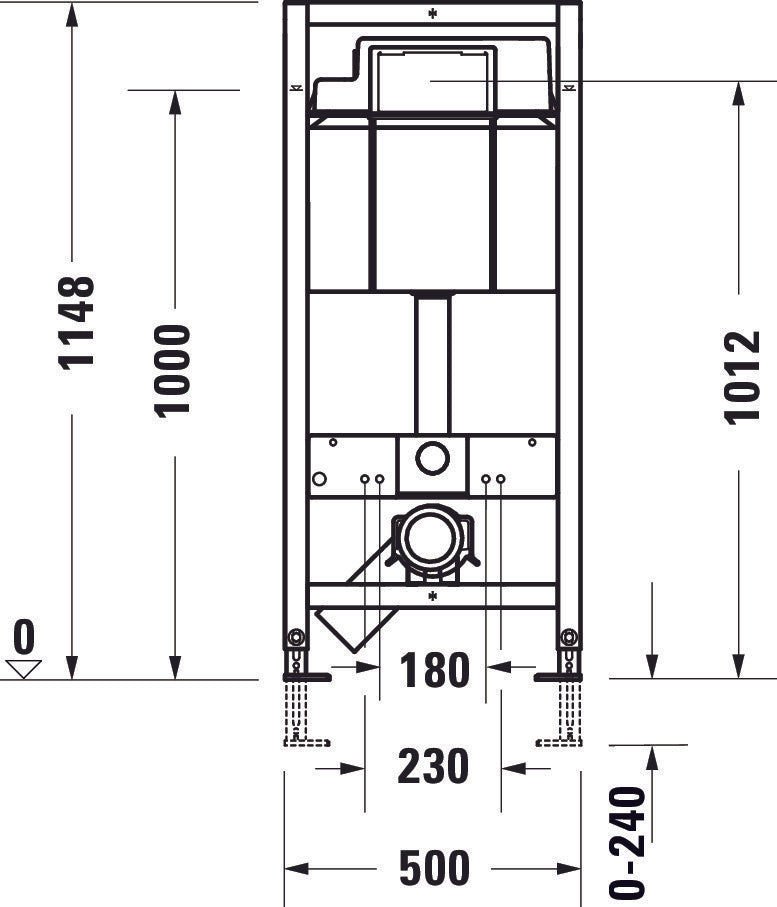 Stelaż podtynkowy WC DuraSystem Basic