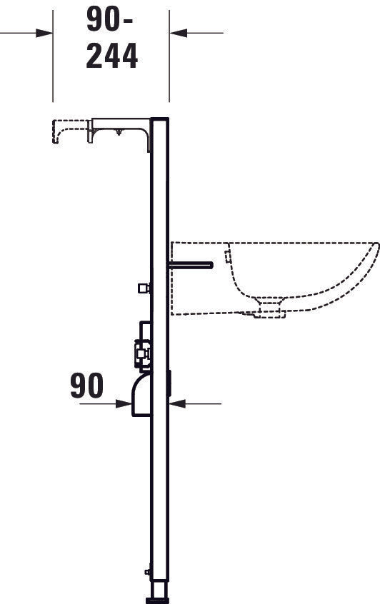 Element umywalkowy DuraSystem, standardowy