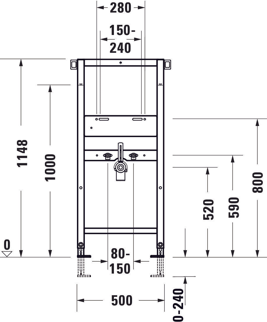 Element umywalkowy DuraSystem, standardowy