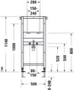 Element umywalkowy DuraSystem, standardowy