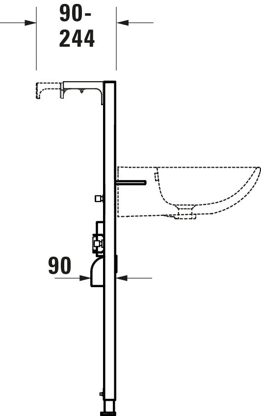 Element umywalkowy DuraSystem, standardowy