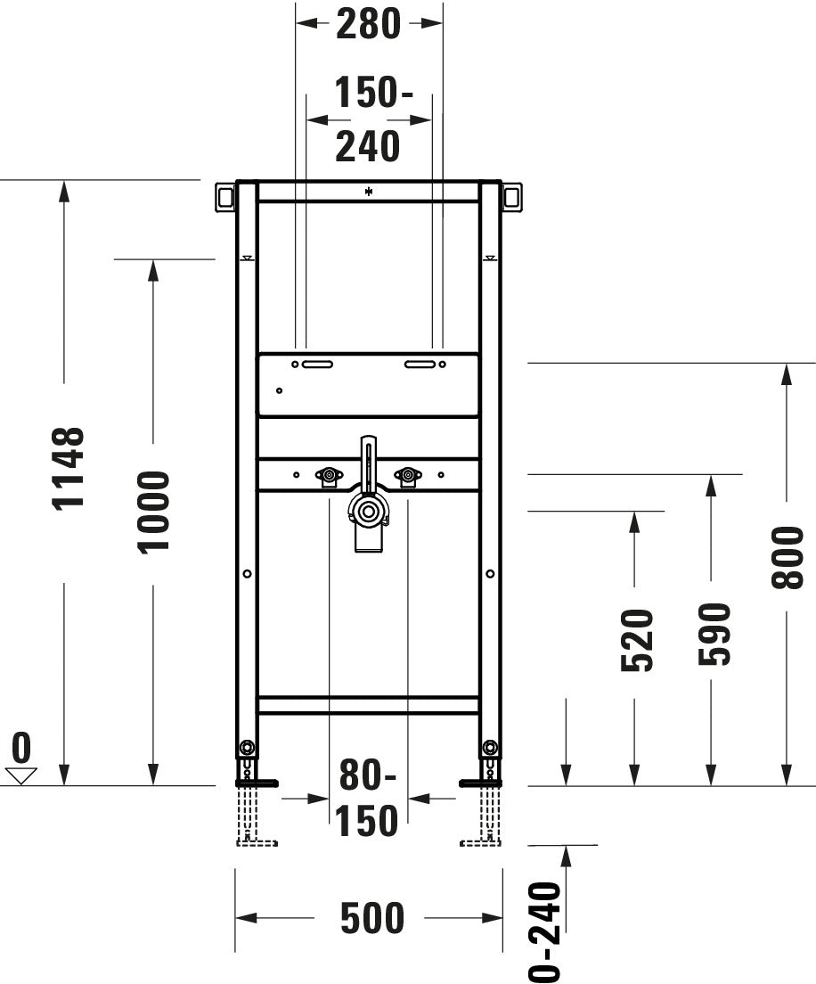 Element umywalkowy DuraSystem, standardowy