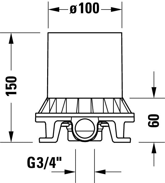 Duravit korpus podtynkowy 
