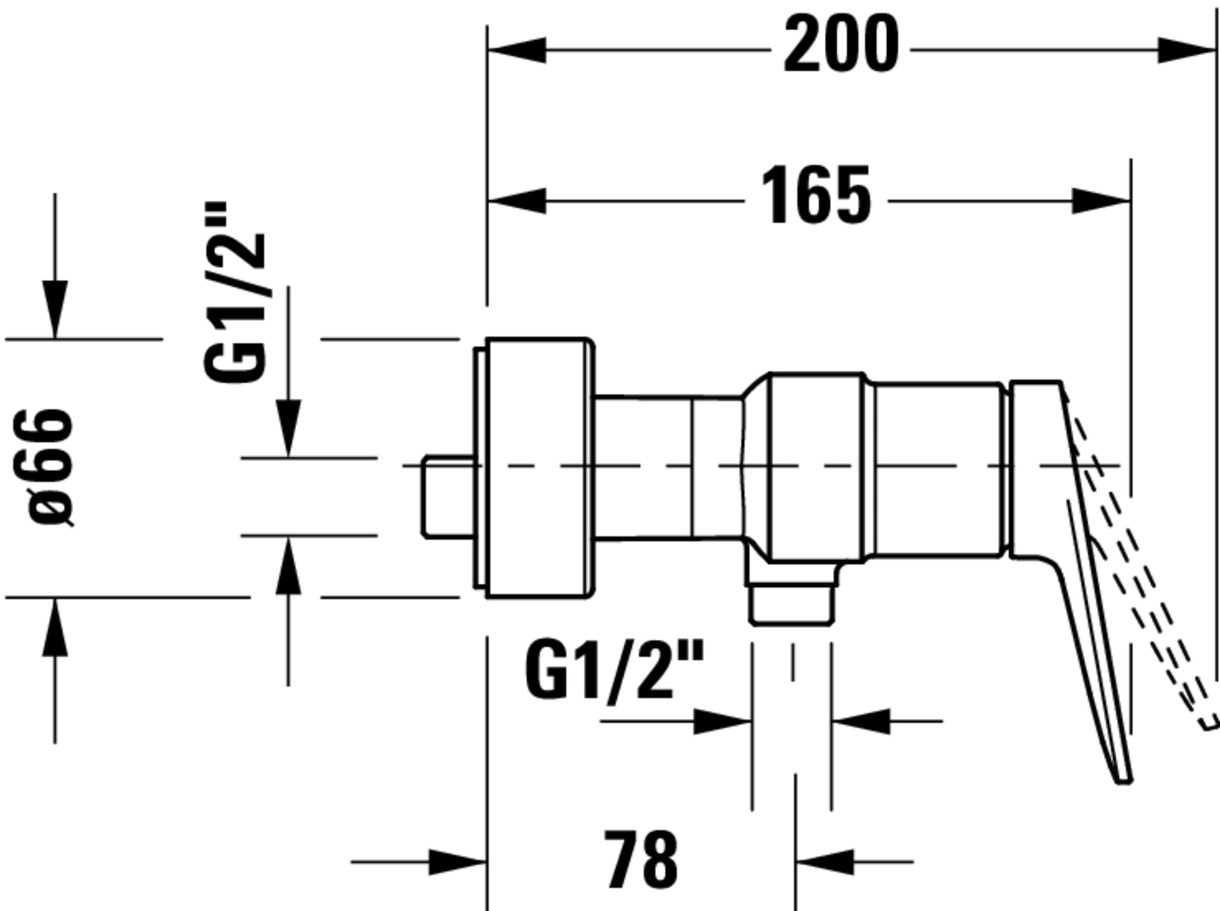 Duravit Wave bateria prysznicowa jednouchwytowa