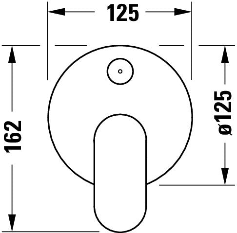 Jednouchwytowa bateria podtynkowa Duravit Wave