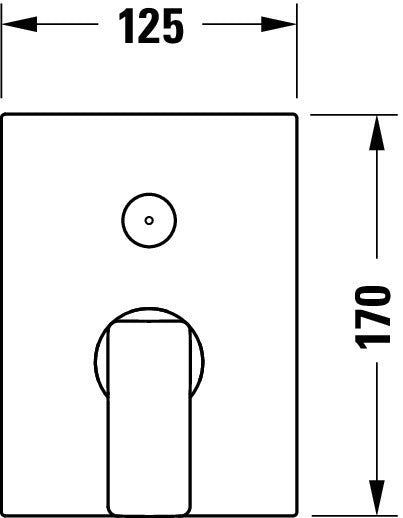 Duravit Manhattan jednouchwytowa bateria podtynkowa