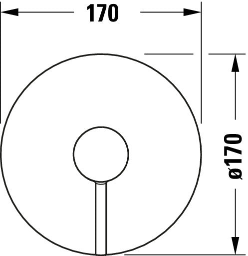 Jednouchwytowa bateria prysznicowa Duravit Circle