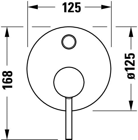Duravit Circle jednouchwytowa bateria podtynkowa 
