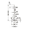 Duravit system prysznicowy z termostatem i półką szklaną