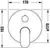 Duravit Wave jednouchwytowa bateria wannowa podtynkowa