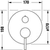 Jednouchwytowa bateria wannowa Duravit Circle