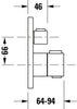 Termostat podtynkowy Duravit