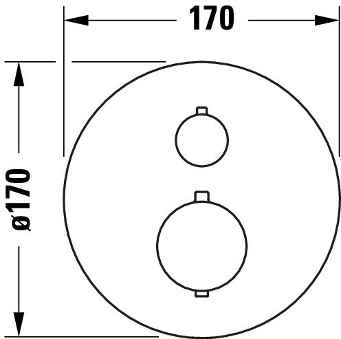 Termostat podtynkowy Duravit