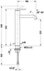 Duravit C.1 bateria umywalkowa jednouchwytowa XL