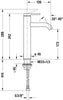 Duravit C.1 bateria umywalkowa jednouchwytowa L