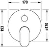 Duravit Wave jednouchwytowa bateria wannowa podtynkowa