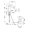 Bateria bidetowa Duravit B.3, chrom