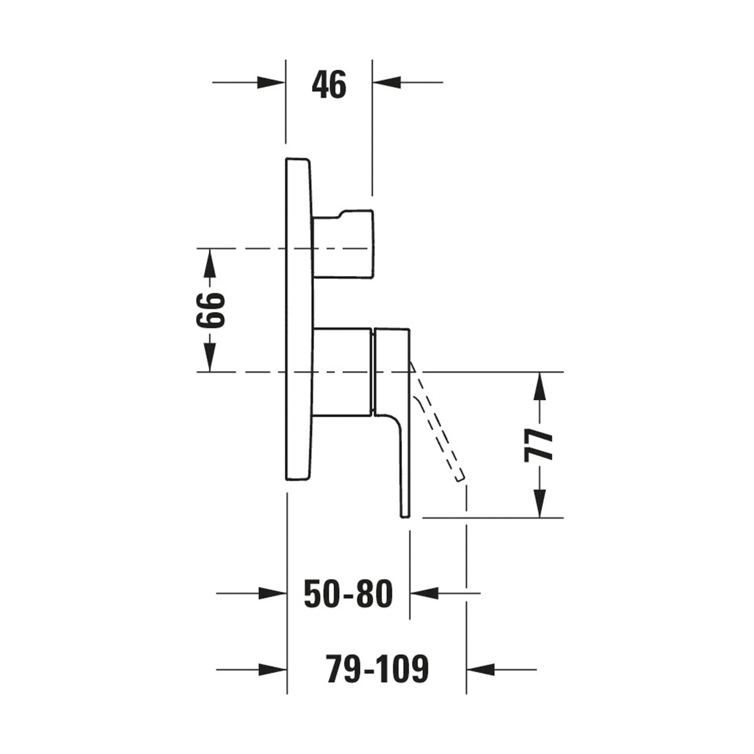 Duravit B.3 bateria wannowa