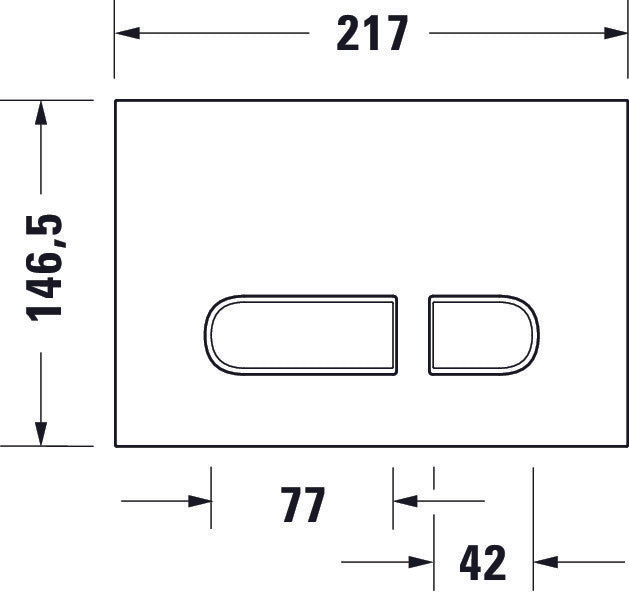 Duravit DuraSystem mechaniczna płyta sterująca do WC
