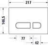 Duravit DuraSystem spłuczka mechaniczna do WC 