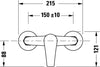 Duravit DuraVelez bateria prysznicowa