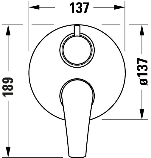 Bateria wannowa Duravit DuraVelez