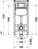 Duravit DuraSystem element instalacyjny WC