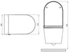 Kompletny zestaw WC 36: Toaleta myjąca Basic 1102