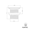 Zawór odpływowy FLOWTEC z sitkiem
