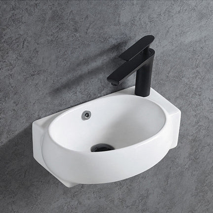 Ceramiczna umywalka ścienna KW198 do WC dla gości