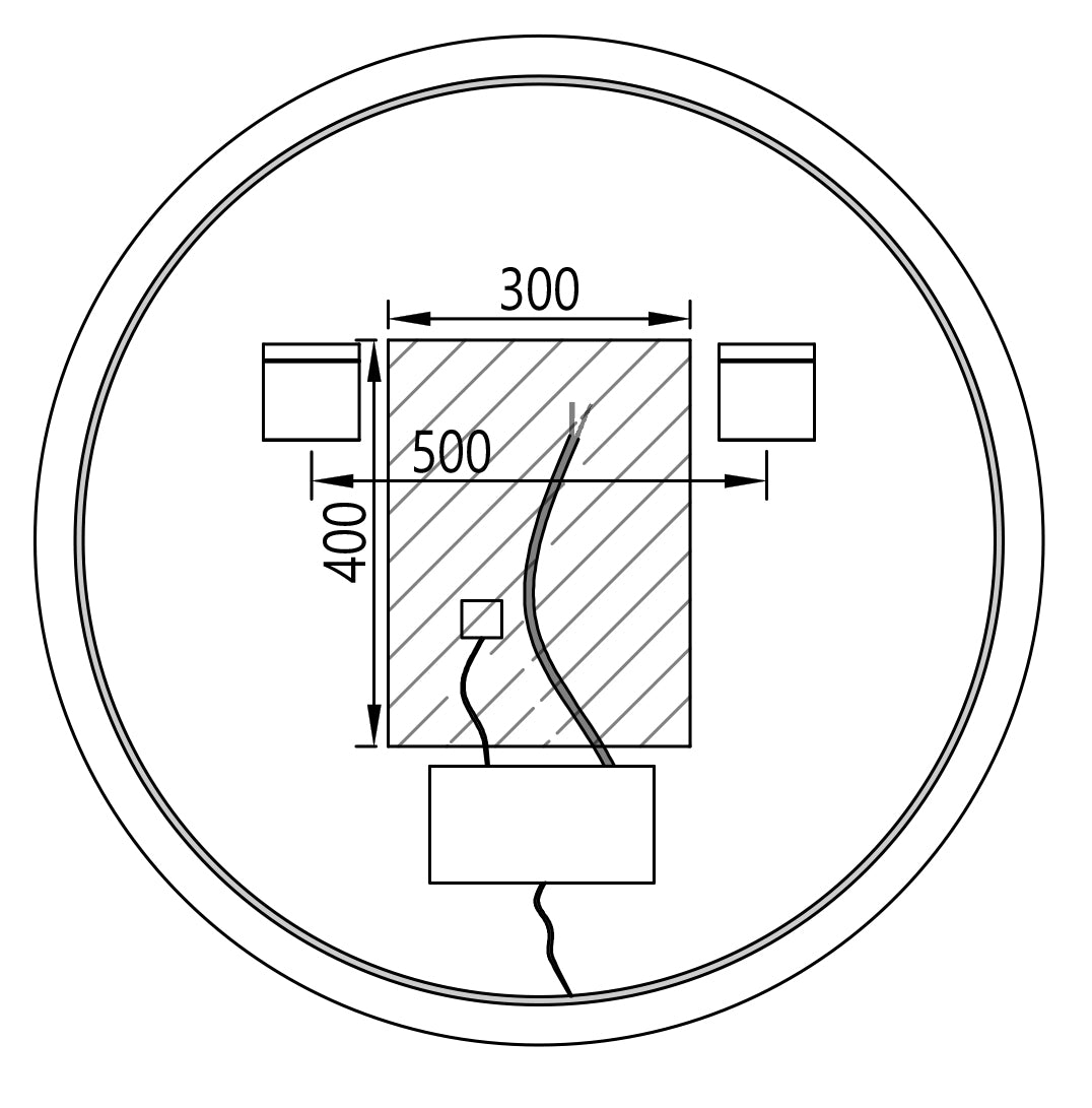 Lustro podświetlane LED 2712 - 2.0