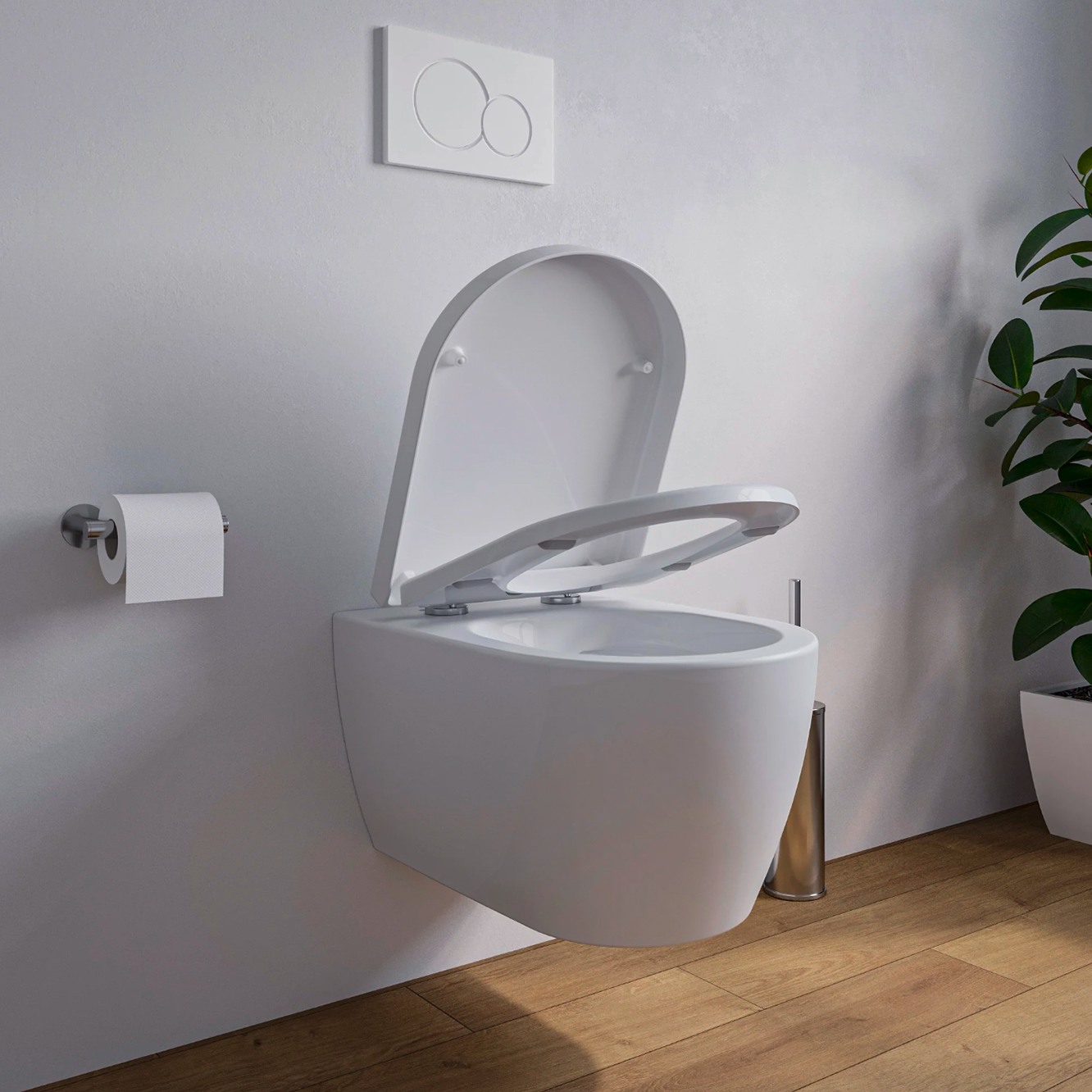 Miska WC wisząca bezkołnierzowa NT2038