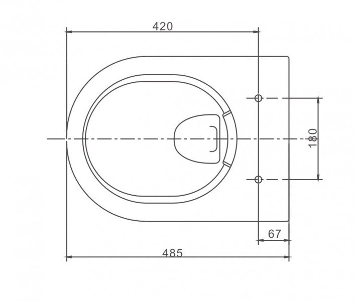 Kompletny zestaw WC 23: Miska WC wisząca NT2038