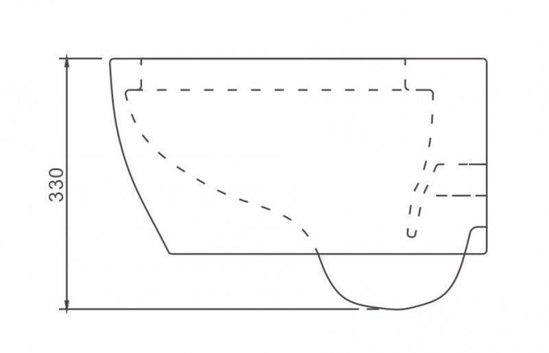 Kompletny zestaw WC 23: Miska WC wisząca NT2038
