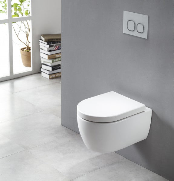 Miska WC wisząca lejowa bezkołnierzowa NT2039
