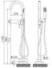 Bateria wannowa wolnostojąca NT3127 2.0