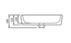Umywalka nablatowa NT3153