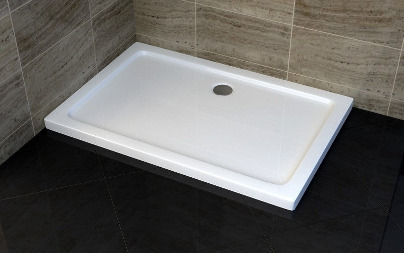 Brodzik prysznicowy prostokątny - 100x90cm - z zestawem odpływowym