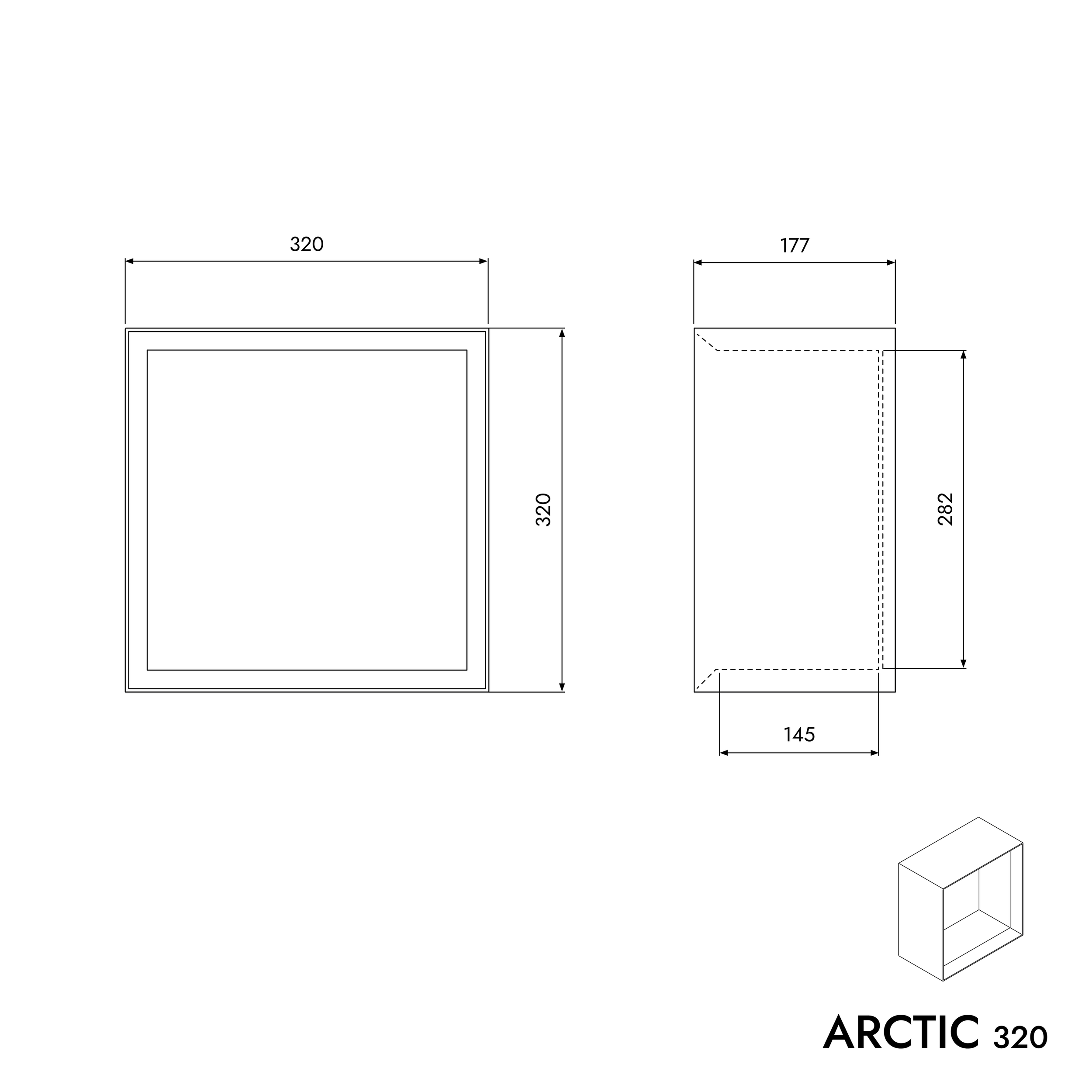 Półka ścienna ARCTIC 320 