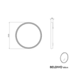 Lustro łazienkowe LED BELDIVO okrągłe - 60 cm