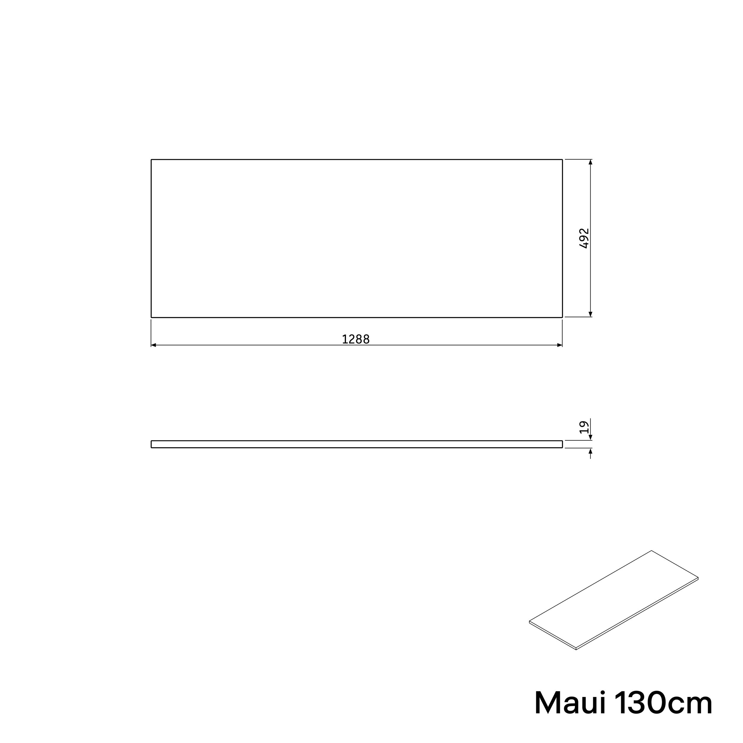 Szafka podumywalkowa MAUI 130 cm