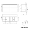 Szafka podumywalkowa LAVOA 140 cm