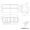 Szafka podumywalkowa LAVOA 140 cm