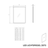 Lustro łazienkowe LED 2073