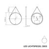 Lustro łazienkowe podświetlane LED 2805 okrągłe