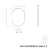Lustro podświetlane LED 8144-2.0 owalne
